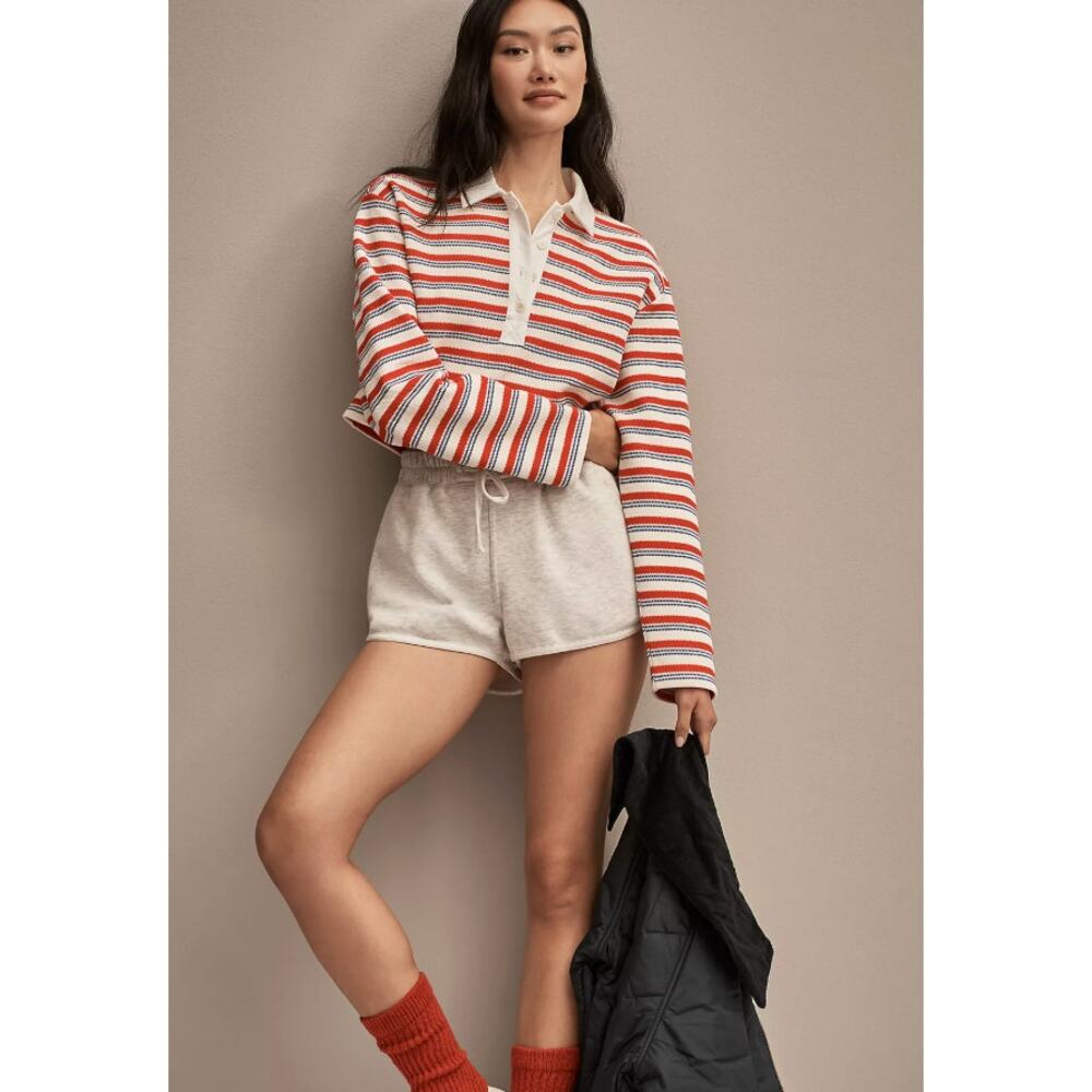 Reformation Anna Rugby Shirt, Large